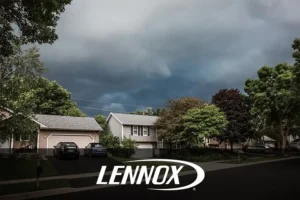 Bormida Heating & Cooling—A home in Springfield, IL, before a storm hits.