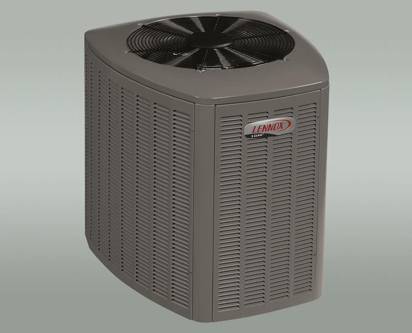 New high-efficiency Lennox air conditioner unit ready for professional AC installation or replacement service in Springfield, IL.