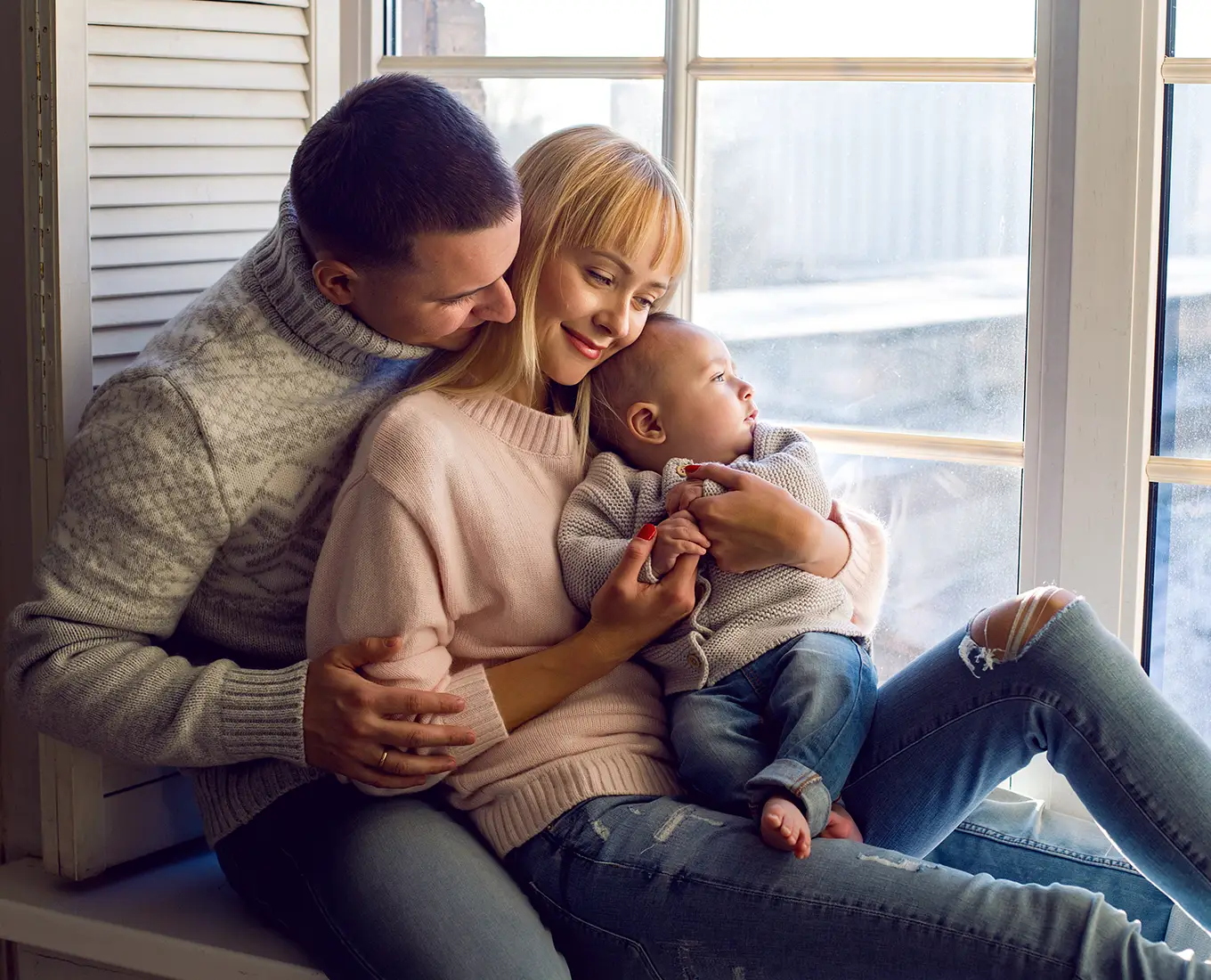 Family staying warm indoors during winter with reliable furnace repair services in Springfield, IL from Bormida Heating & Cooling.
