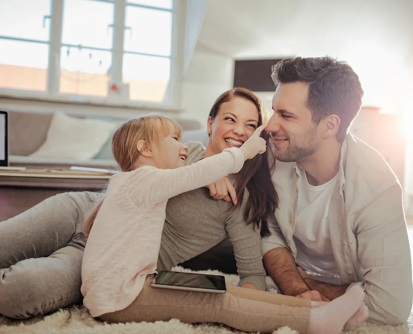 Family enjoying comfortable indoor environment with clean air in Springfield, IL home
