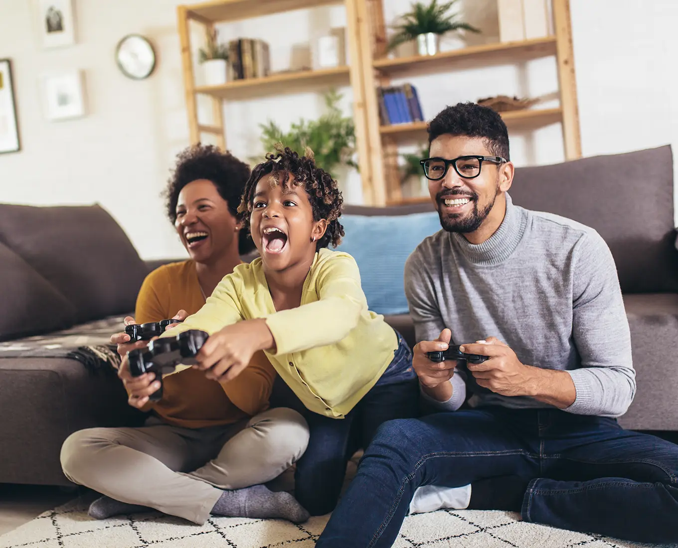 Family enjoying comfortable indoor temperatures with efficient HVAC system in Springfield IL home