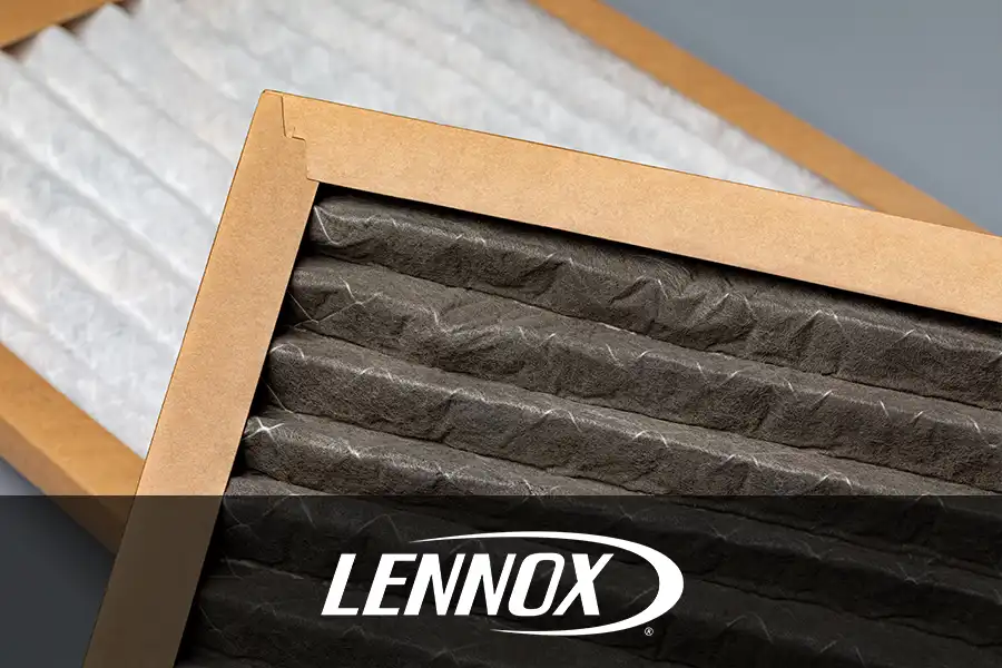 Bormida Heating & Cooling—A dirty furnace filter next to a new filter in a residential home in Springfield, IL